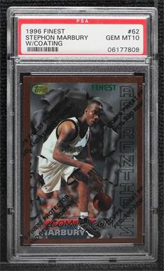 1996-97 Topps Finest - [Base] #62 - Common - Bronze - Stephon Marbury [PSA 10 GEM MT]