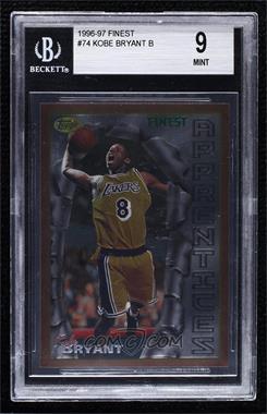 1996-97 Topps Finest - [Base] #74 - Common - Bronze - Kobe Bryant [BGS 9 MINT]