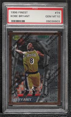 1996-97 Topps Finest - [Base] #74 - Common - Bronze - Kobe Bryant [PSA 10 GEM MT]