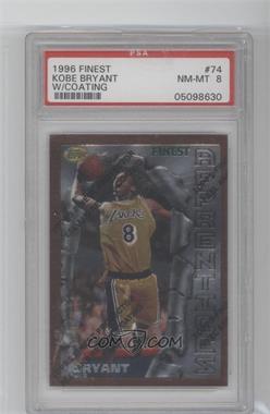 1996-97 Topps Finest - [Base] #74 - Common - Bronze - Kobe Bryant [PSA 8 NM‑MT]