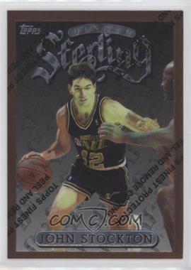 1996-97 Topps Finest - [Base] #90 - Common - Bronze - John Stockton