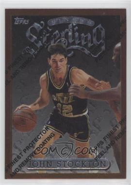 1996-97 Topps Finest - [Base] #90 - Common - Bronze - John Stockton