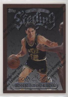 1996-97 Topps Finest - [Base] #90 - Common - Bronze - John Stockton