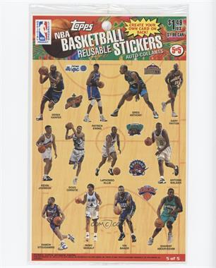 1996-97 Topps Reuseable Sticker Sheets - [Base] #5 - Derek Harper, Patrick Ewing, Greg Anthony, Gary Payton, Kevin Johnson, Doug Christie, LaPhonso Ellis, Antoine Walker, Damon Stoudamire, Rony Seikaly, Vin Baker, Shareef Abdur-Rahim