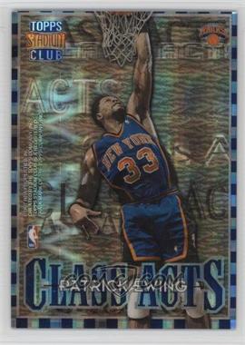 1996-97 Topps Stadium Club - Class Acts - Atomic Refractor #CA 2 - Patrick Ewing, Alonzo Mourning