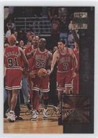 Chicago Bulls Team, Michael Jordan, Dennis Rodman, Toni Kukoc