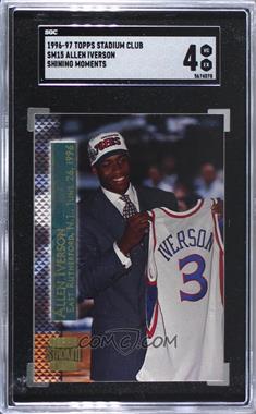 1996-97 Topps Stadium Club - Shining Moments #SM 15 - Allen Iverson [SGC 50 VG/EX 4]