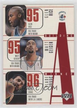 1996-97 Upper Deck - [Base] #138 - Building a Winner - Glen Rice, Matt Geiger, Vlade Divac, Scott Burrell, George Zidek