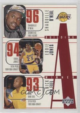 1996-97 Upper Deck - [Base] #148 - Building a Winner - Shaquille O'Neal, Eddie Jones, Nick Van Exel, Cedric Ceballos, Kobe Bryant [Noted]