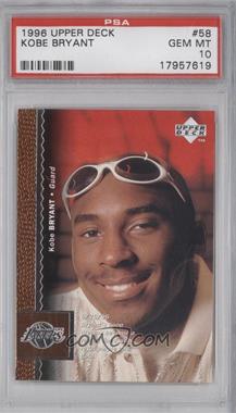 1996-97 Upper Deck - [Base] #58 - Kobe Bryant [PSA 10 GEM MT]