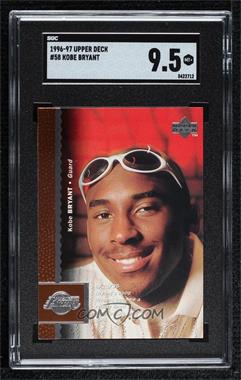 1996-97 Upper Deck - [Base] #58 - Kobe Bryant [SGC 9.5 Mint+]