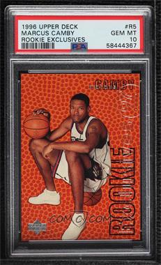 1996-97 Upper Deck - Rookie Exclusives #R5 - Marcus Camby [PSA 10 GEM MT]
