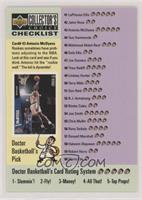 Checklist - Antonio McDyess, Eddie Jones