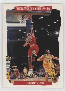 1996-97 Upper Deck Collector's Choice - [Base] #25 - Bulls Victory Tour '95-'96 - February 2, 1996 [EX to NM]