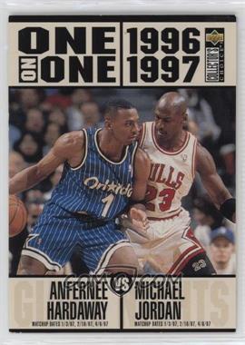 1996-97 Upper Deck Collector's Choice - [Base] #356 - One on One - Anfernee Hardaway vs. Michael Jordan [EX to NM]