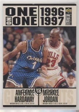1996-97 Upper Deck Collector's Choice - [Base] #356 - One on One - Anfernee Hardaway vs. Michael Jordan [EX to NM]