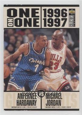 1996-97 Upper Deck Collector's Choice - [Base] #356 - One on One - Anfernee Hardaway vs. Michael Jordan [EX to NM]