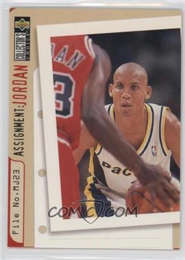 1996-97 Upper Deck Collector's Choice - [Base] #365 - Assignment: Jordan - Reggie Miller, Michael Jordan