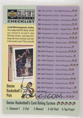 1996-97 Upper Deck Collector's Choice - [Base] #400 - Checklist - John Starks, Michael Jordan, Anfernee Hardaway