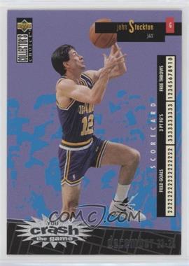 1996-97 Upper Deck Collector's Choice - Redemption You Crash the Game Series 1 - Silver #C27.2 - John Stockton (December 23-29)