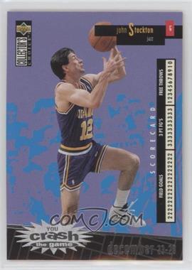 1996-97 Upper Deck Collector's Choice - Redemption You Crash the Game Series 1 - Silver #C27.2 - John Stockton (December 23-29)