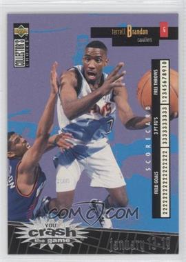 1996-97 Upper Deck Collector's Choice - Redemption You Crash the Game Series 1 - Silver #C5.2 - Terrell Brandon (January 13-19)