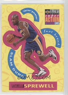 1996-97 Upper Deck Collector's Choice - SuperAction Stick 'ums Stickers Series 2 #S9 - Latrell Sprewell