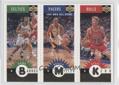 1996-97 Upper Deck Collector's Choice - Upper Deck Mini-Cards - Gold #M102-124-94 - Dana Barros, Reggie Miller, Steve Kerr