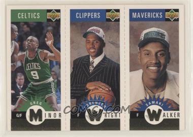 1996-97 Upper Deck Collector's Choice - Upper Deck Mini-Cards - Gold #M109-128-95 - Greg Minor, Lorenzen Wright, Samaki Walker
