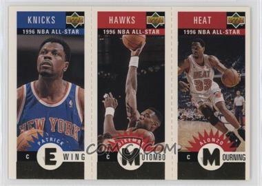 1996-97 Upper Deck Collector's Choice - Upper Deck Mini-Cards - Gold #M135-91-145 - Patrick Ewing, Alonzo Mourning, Dikembe Mutombo [EX to NM]