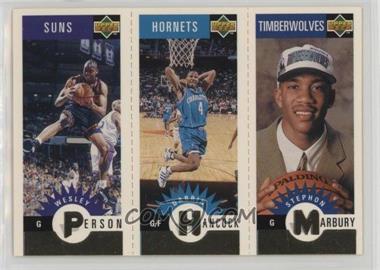 1996-97 Upper Deck Collector's Choice - Upper Deck Mini-Cards - Gold #M140-98-156 - Wesley Person, Darrin Hancock, Stephon Marbury