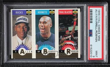 1996-97 Upper Deck Collector's Choice - Upper Deck Mini-Cards - Gold #M159-97-136 - Ray Allen, Scott Burrell, Clifford Robinson [PSA 9 MINT]