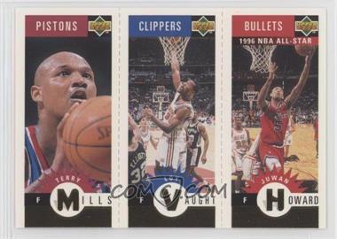 1996-97 Upper Deck Collector's Choice - Upper Deck Mini-Cards - Gold #M178-127-114 - Terry Mills, Loy Vaught, Juwan Howard