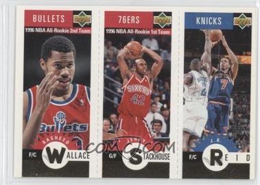 1996-97 Upper Deck Collector's Choice - Upper Deck Mini-Cards - Gold #M57-61-89 - Jerry Stackhouse, J.R. Reid, Rasheed Wallace