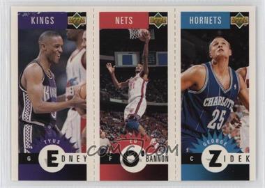 1996-97 Upper Deck Collector's Choice - Upper Deck Mini-Cards #M10-53-71 - Tyus Edney, Ed O'Bannon, George Zidek