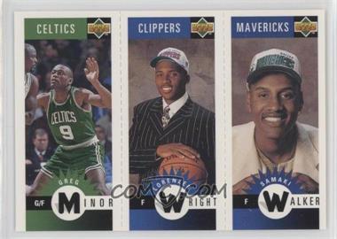 1996-97 Upper Deck Collector's Choice - Upper Deck Mini-Cards #M109-128-95 - Greg Minor, Lorenzen Wright, Samaki Walker [EX to NM]