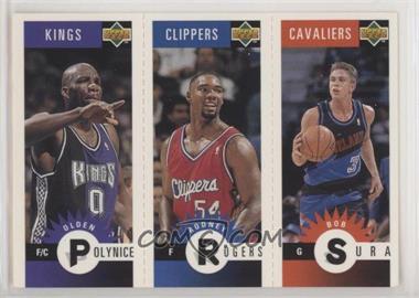 1996-97 Upper Deck Collector's Choice - Upper Deck Mini-Cards #M112-126-160 - Olden Polynice, Rodney Rogers, Bob Sura