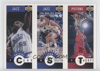 1996-97 Upper Deck Collector's Choice - Upper Deck Mini-Cards #M115-174-172 - Antoine Carr, Otis Thorpe, John Stockton