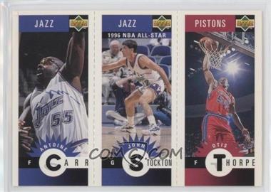 1996-97 Upper Deck Collector's Choice - Upper Deck Mini-Cards #M115-174-172 - Antoine Carr, Otis Thorpe, John Stockton
