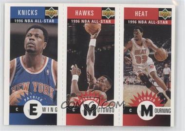 1996-97 Upper Deck Collector's Choice - Upper Deck Mini-Cards #M135-91-145 - Patrick Ewing, Dikembe Mutombo, Alonzo Mourning