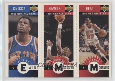 1996-97 Upper Deck Collector's Choice - Upper Deck Mini-Cards #M135-91-145 - Patrick Ewing, Dikembe Mutombo, Alonzo Mourning
