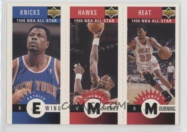 1996-97 Upper Deck Collector's Choice - Upper Deck Mini-Cards #M135-91-145 - Patrick Ewing, Dikembe Mutombo, Alonzo Mourning