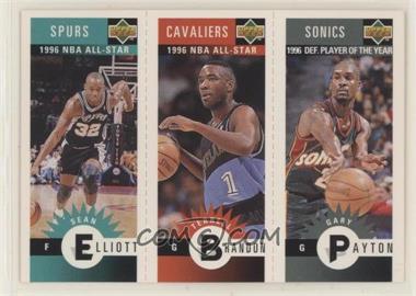 1996-97 Upper Deck Collector's Choice - Upper Deck Mini-Cards #M167-104-164 - Sean Elliott, Terrell Brandon, Gary Payton [Good to VG‑EX]