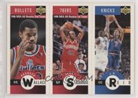 Rasheed Wallace, Jerry Stackhouse, J.R. Reid [EX to NM]