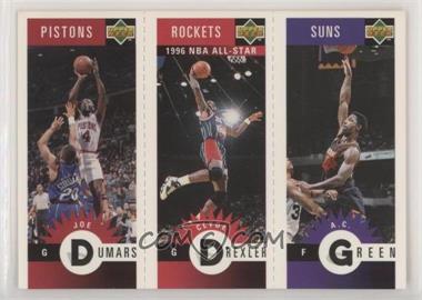 1996-97 Upper Deck Collector's Choice - Upper Deck Mini-Cards #M66-31-24 - Joe Dumars, Clyde Drexler, A.C. Green