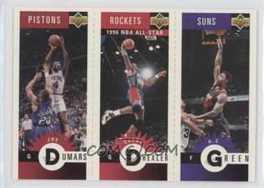1996-97 Upper Deck Collector's Choice - Upper Deck Mini-Cards #M66-31-24 - Joe Dumars, Clyde Drexler, A.C. Green