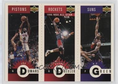 1996-97 Upper Deck Collector's Choice - Upper Deck Mini-Cards #M66-31-24 - Joe Dumars, Clyde Drexler, A.C. Green