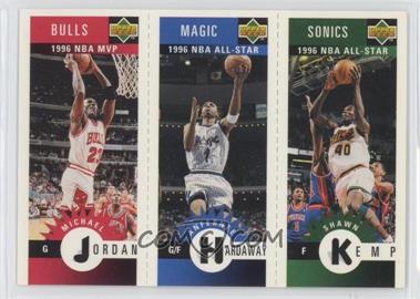 1996-97 Upper Deck Collector's Choice - Upper Deck Mini-Cards #M78-60-11 - Michael Jordan, Anfernee Hardaway, Shawn Kemp