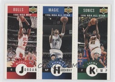 1996-97 Upper Deck Collector's Choice - Upper Deck Mini-Cards #M78-60-11 - Michael Jordan, Anfernee Hardaway, Shawn Kemp