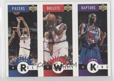 1996-97 Upper Deck Collector's Choice - Upper Deck Mini-Cards #M79-88-21 - Chris Webber, Jimmy King, Jalen Rose